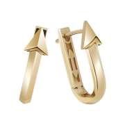 Miko Arrow 2Way Solid Earring Yellow Gold