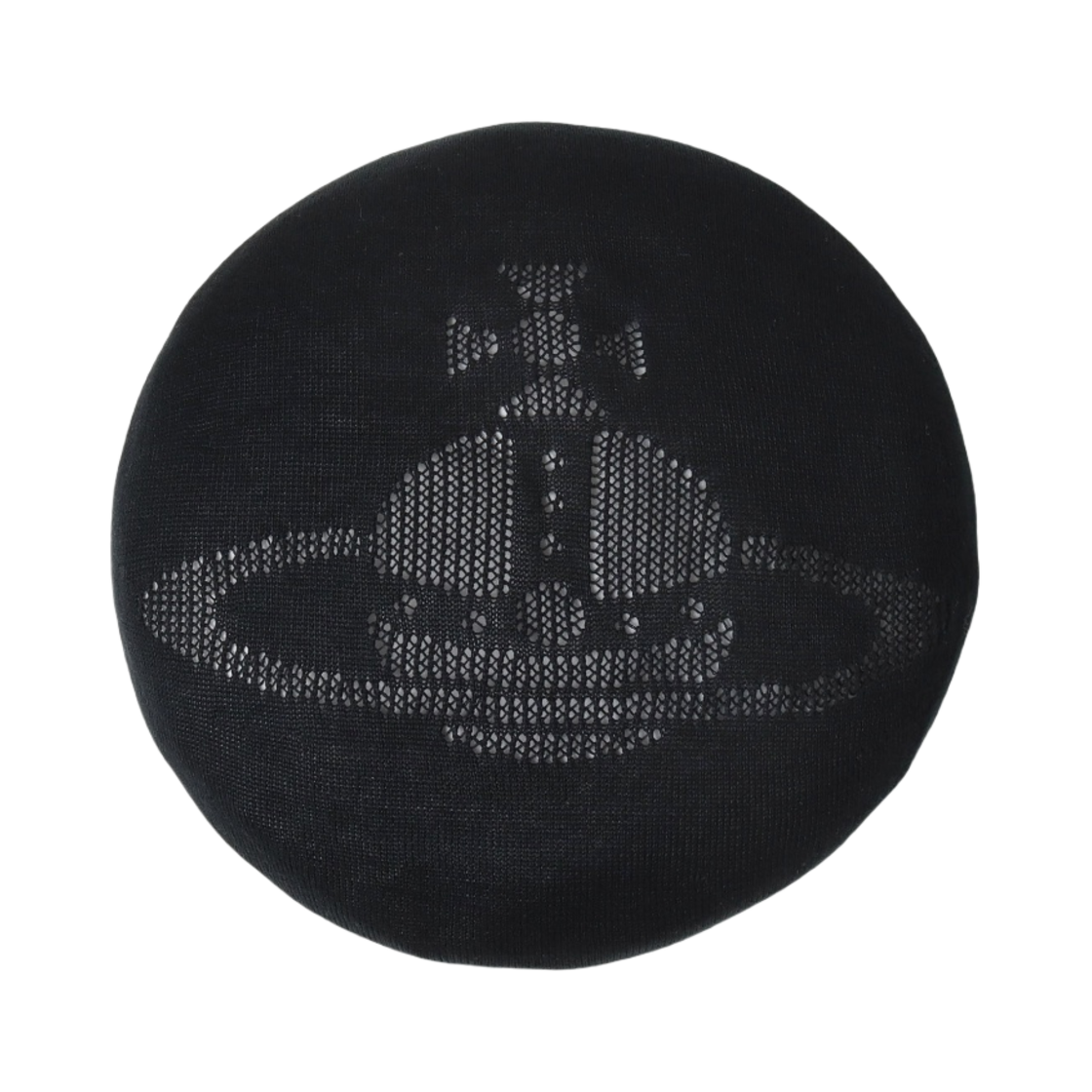 (W) 비비안 웨스트우드 메쉬 오브 더모 베레모 블랙((W) Vivienne Westwood Mesh Orb Thermo Beret Black) - 2