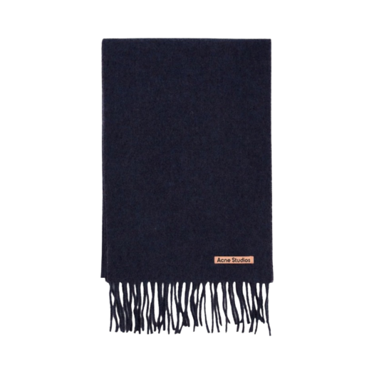 Acne Studios Wool Fringe Scarf Purple Melange