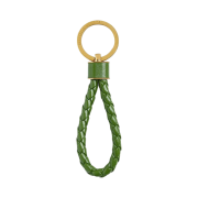 Bottega Veneta Intreccio Keyring Avocado