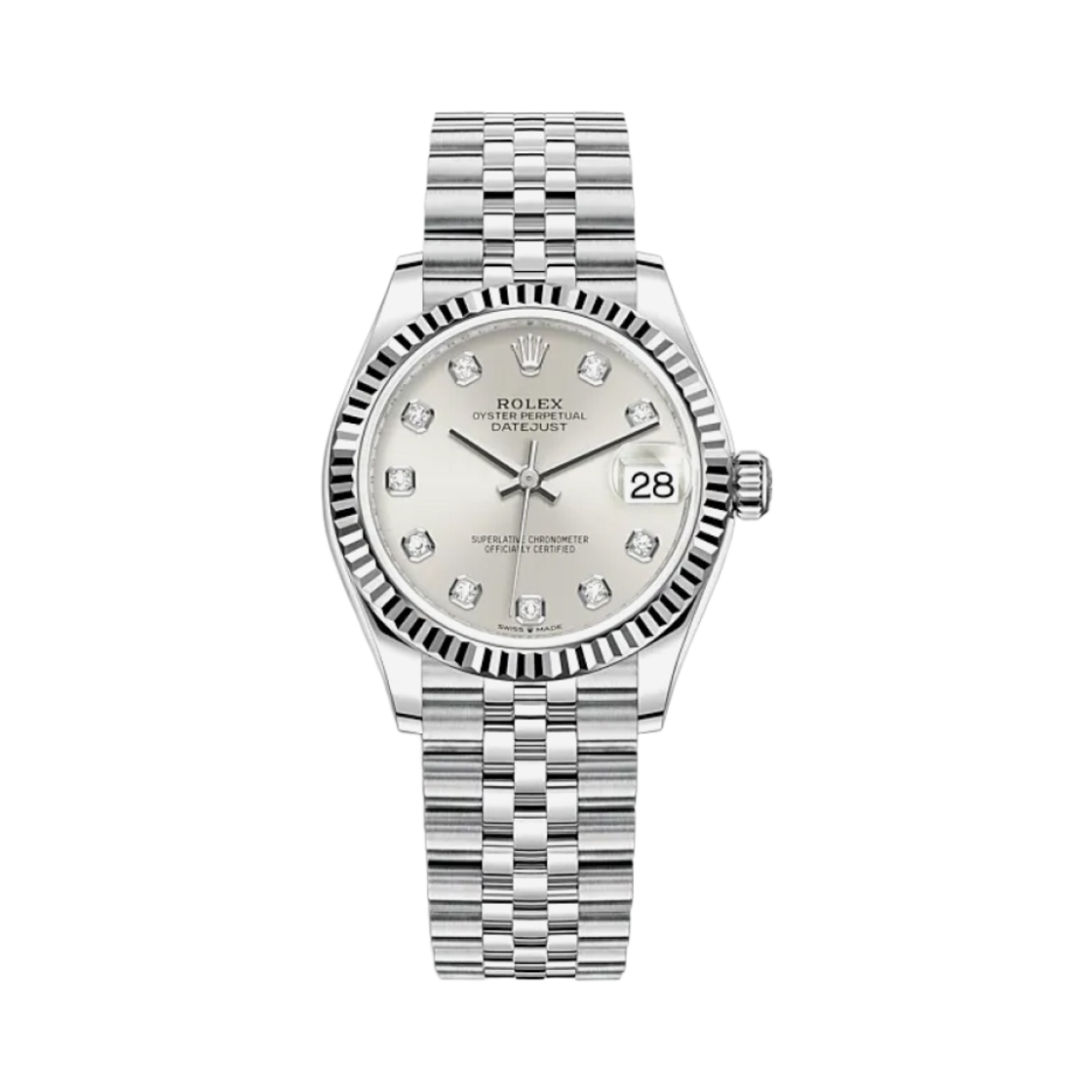 278274 Rolex Datejust 31mm 278274 Silver Diamond-Set Jubilee - 대표 이미지 #1