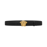Versace La Medusa Greca Belt Black