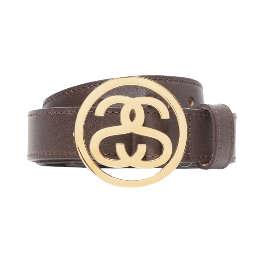 스투시 SS 링크 버클 벨트 브라운