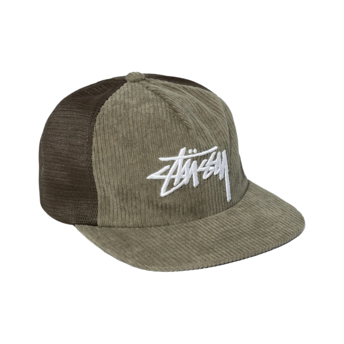 스투시 코듀로이 트러커 캡 그린(Stussy Corduroy Trucker Cap Green) - 1