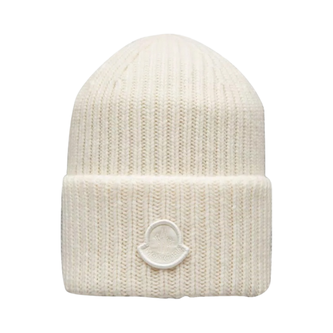 몽클레르 울 비니 밀크 화이트 - 23FW(Moncler Wool Beanie Milk White - 23FW) - 1