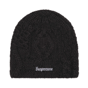 Supreme Block Knit Beanie Black - 25SS