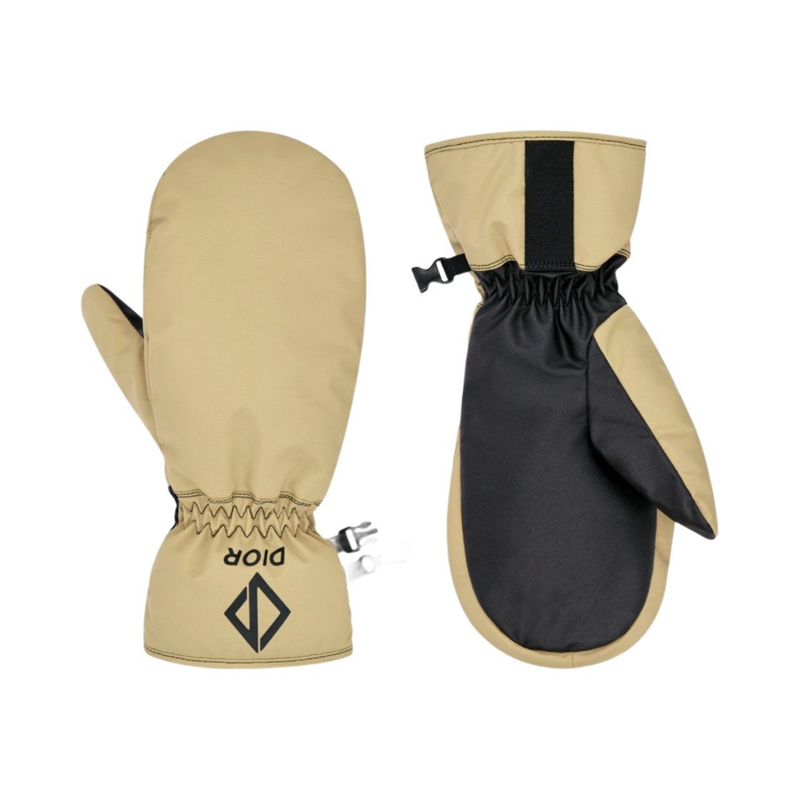 디올 리브 피터 도이그 CD 다이아몬드 스키 미튼 베이지 테크니컬 태피터(Dior And Peter Doig CD Diamond Ski Mittens Beige Technical Taffeta) - 1