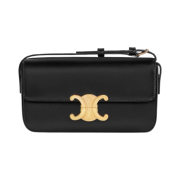 Celine Shoulder Bag Claude in Shiny Calfskin Black