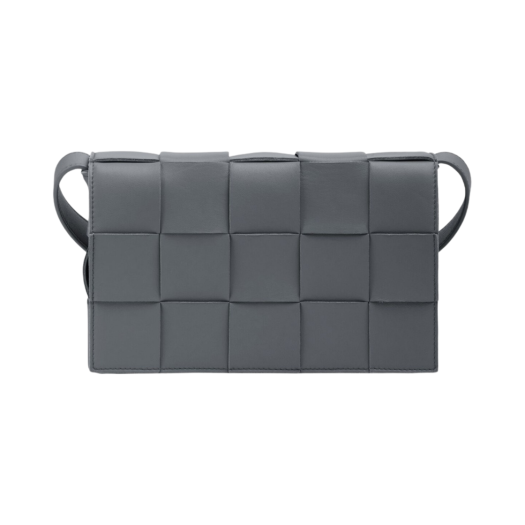 Bottega Veneta Lambskin Leather Cassette Thunder