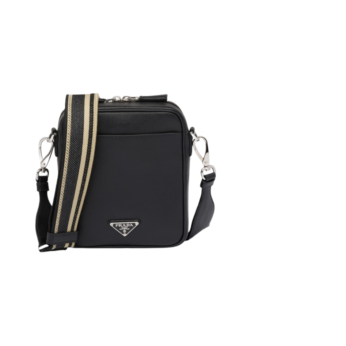 프라다 사피아노 레더 숄더백 블랙(Prada Saffiano Leather Shoulder Bag Black) - 2