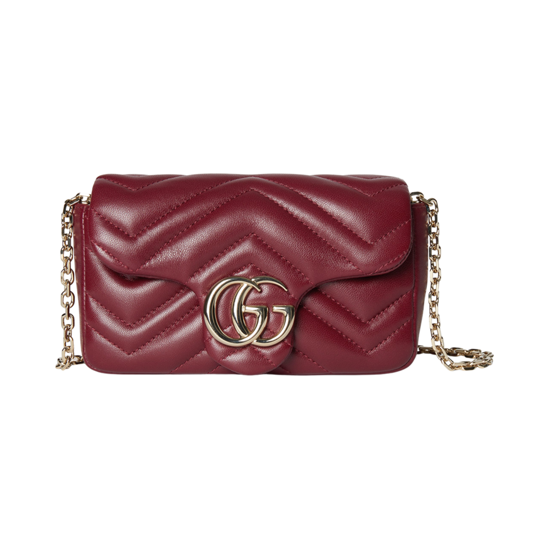 841290-AAFAX-6207 Gucci GG Marmont Mini Shoulder Bag Rosso Ancora Red