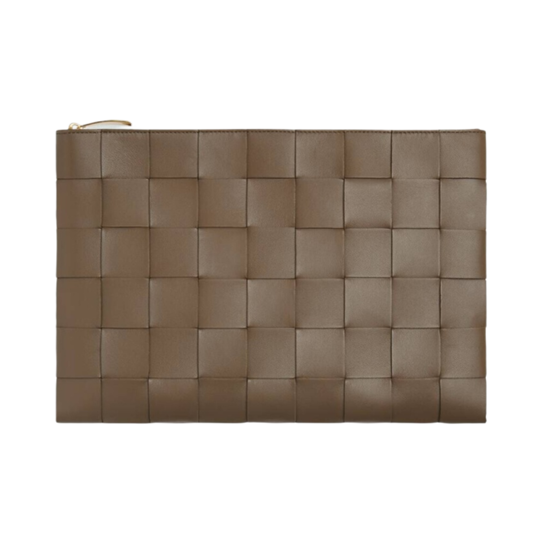 보테가 베네타 라지 카세트백 플랫 파우치 토프 그레이(Bottega Veneta Large Cassette Flat Pouch Taupe Grey) - 1