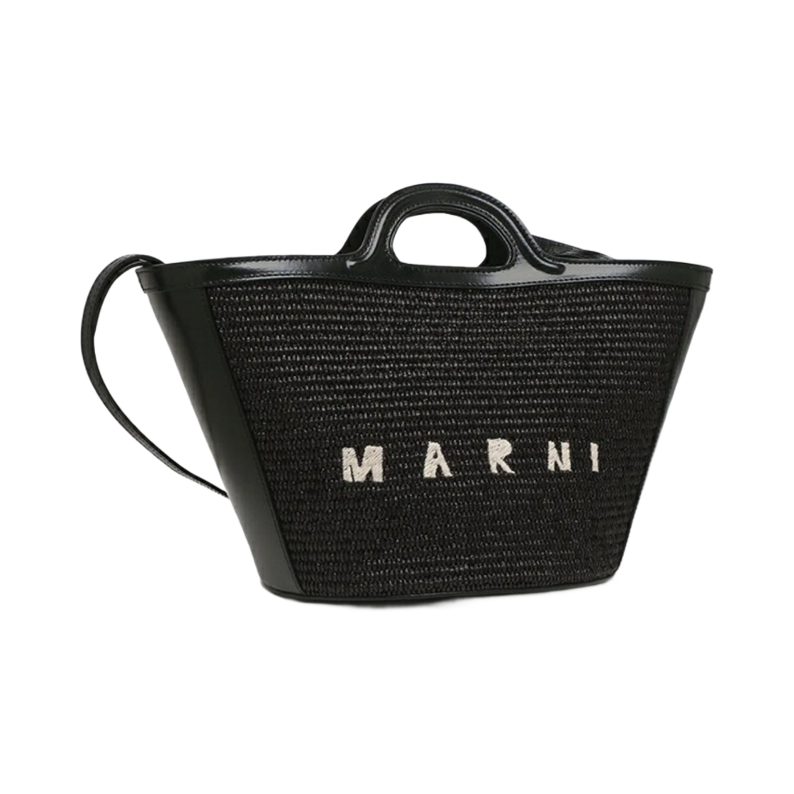 마르니 레더 & 라피아 트로피칼리아 스몰백 블랙(Marni Leather & Raffia Tropicalia Small Bag Black) - 1