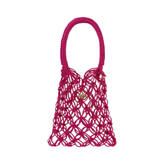 Vivienne Westwood Large Macrame Handbag Pink