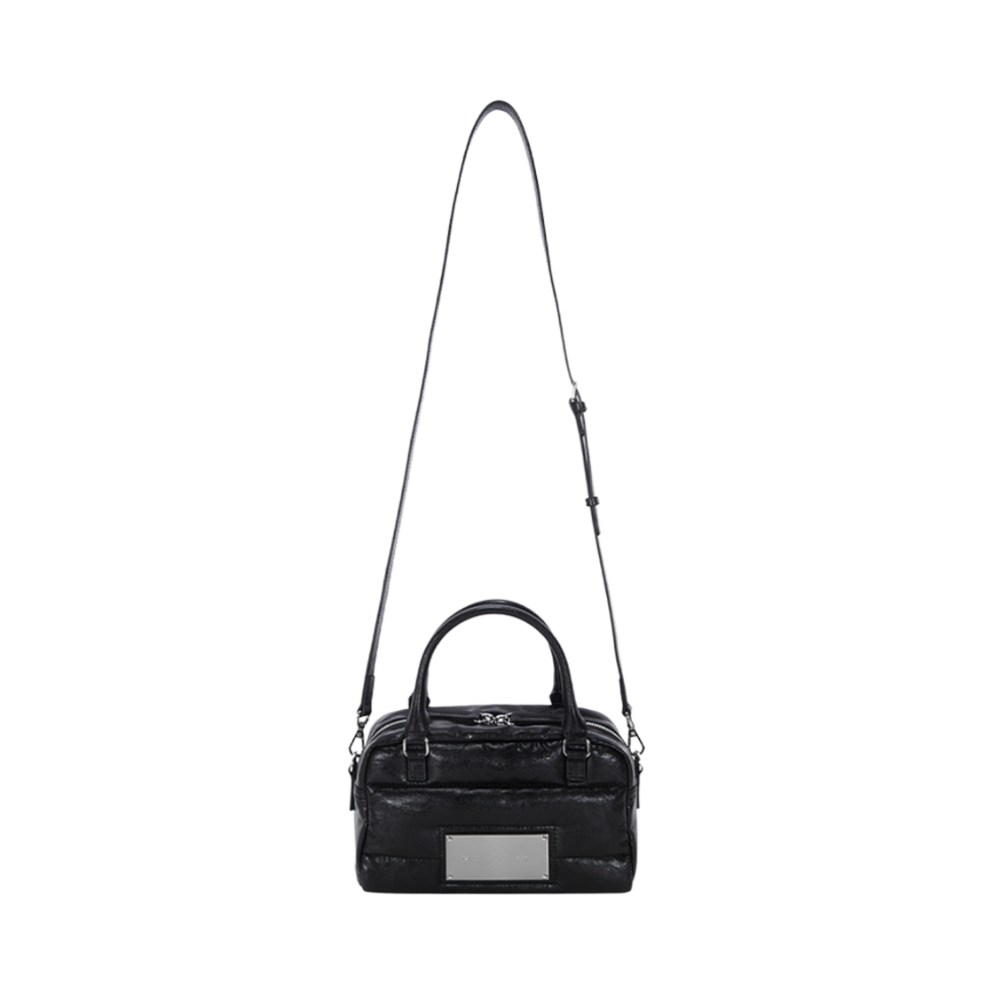 마뗑킴 포우 레더 베이비 스포티 토트백 블랙(Matin Kim Faux Leather Baby Sporty Tote Bag Black) - 3