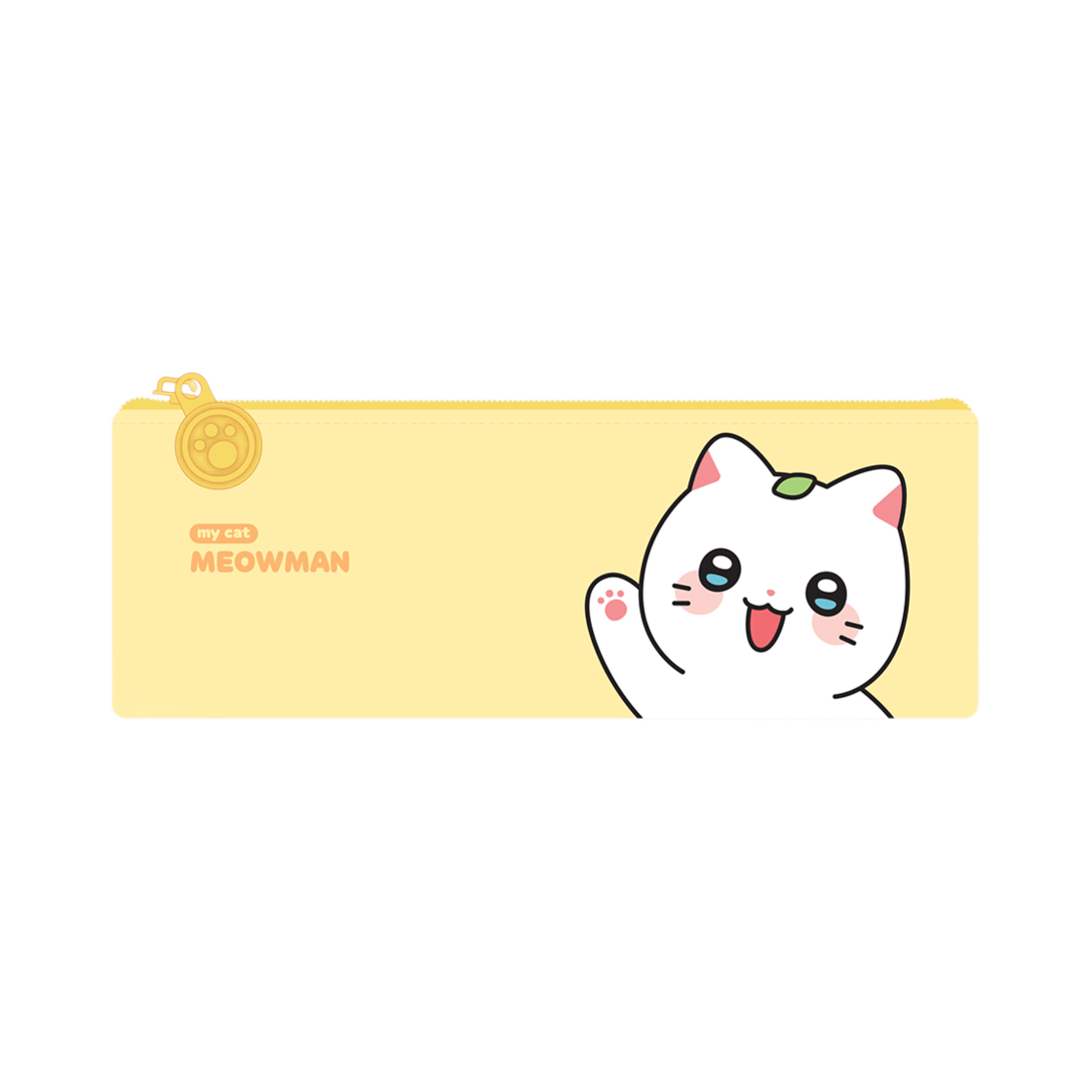 냐한남자 플랫 파우치 안녕 춘배(Meow Man Flat Pouch Annyeong Chunbae)
