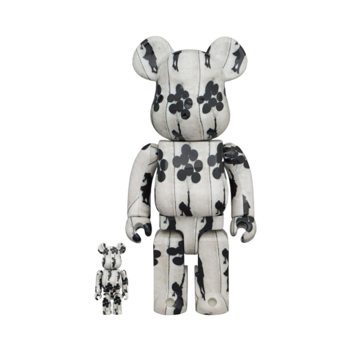 - Bearbrick Banksy Flying Balloons Girl 100% & 400% Set
