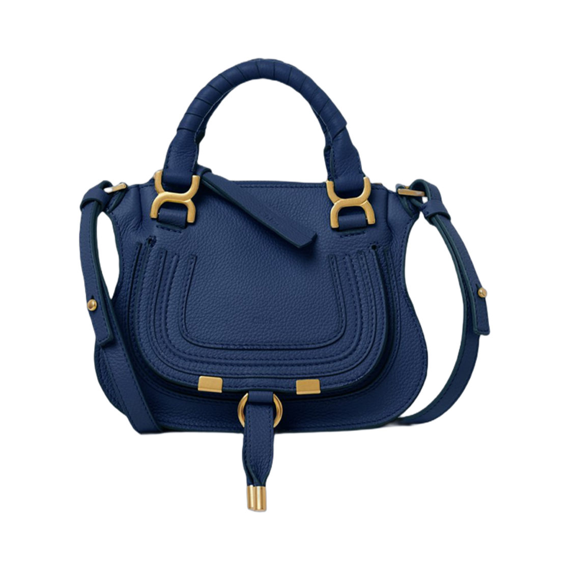 끌로에 마르씨 미니 더블 캐리 백 딥 데님(Chloe Marcie Mini Double Carry Bag Deep Denim) - 1