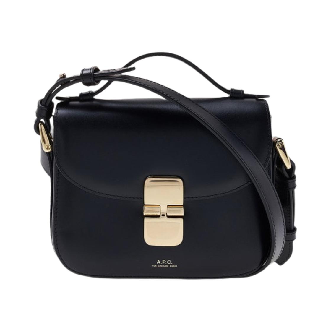 아페쎄 그레이스 미니 탑 핸들백 블랙(A.P.C. Grace Mini Top Handle Bag Black) - 1