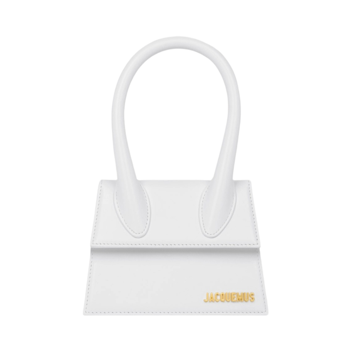 자크뮈스 르 치키토 모옌 레더 핸드백 화이트(Jacquemus Le Chiquito Moyen Leather Handbag White)