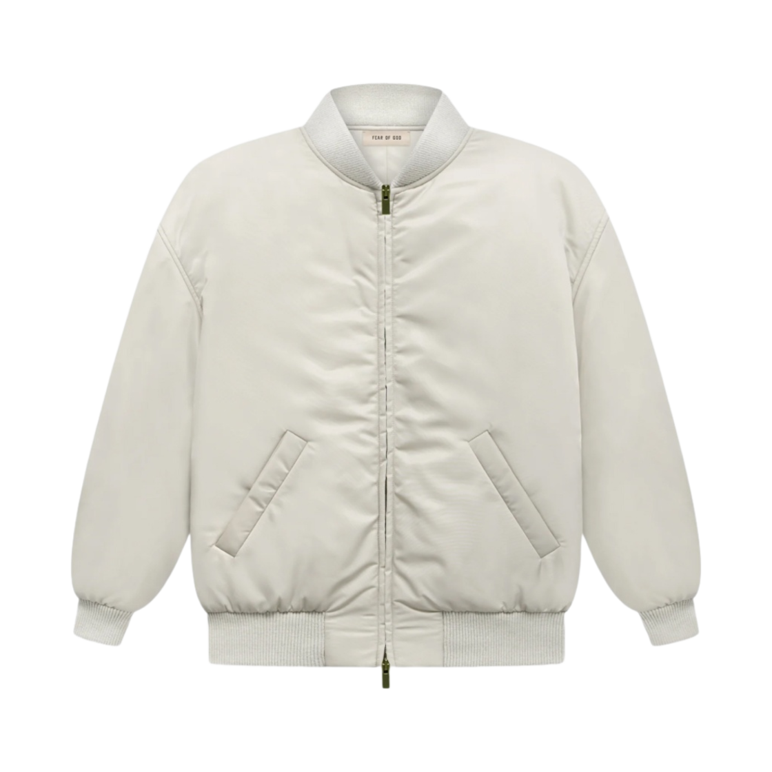 FGE30-205NYL Fear of God Eternal Nylon Twill Bomber Jacket Cement