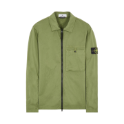 Stone Island 12619 Supima Cotton Twill Stretch-TC Garment Dyed Overshirt Olive Green - 22SS