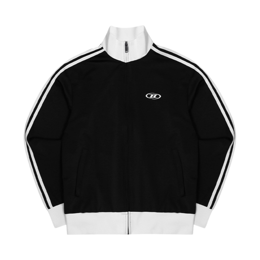 BF2MJK201BK BORN TO WIN Track Line Jersey Jacket Black