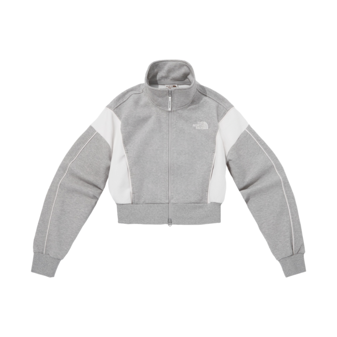 NJ5JQ30L (W) The North Face White Label Tech Run Training Jacket Melange Grey