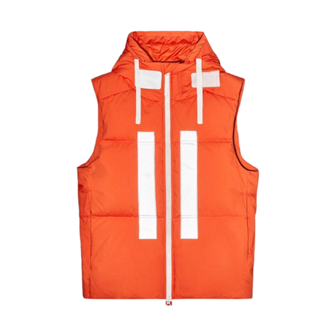 7915G09X2-V0037 Stone Island G09X2 Marina Rubber Wax Poplin Down Hooded Vest Lobster Red - 23FW