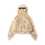 (W) Nike NSW Essentials Faux Fur Jacket Rattan - Asia