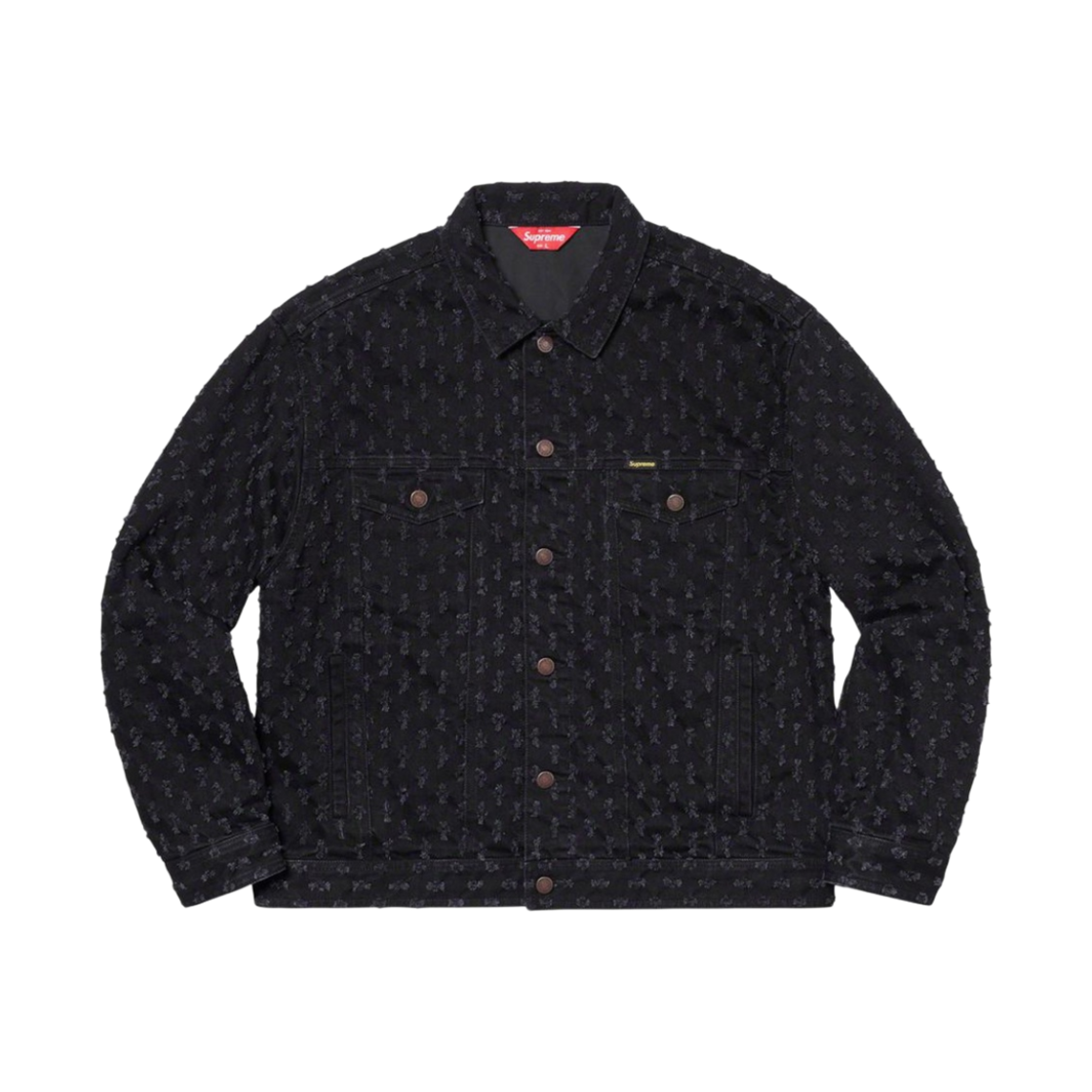 슈프림 홀 펀치 데님 트러커 자켓 블랙 - 20SS