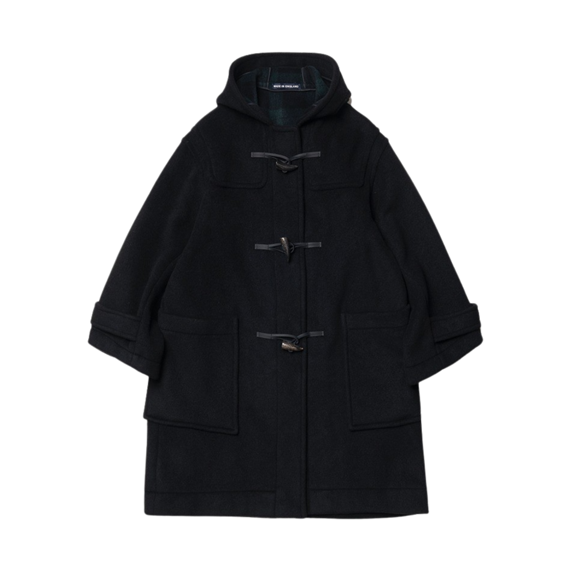 런던 트레디션 멜리나 레이디스 더플 코트 블랙 A41(London Tradition Melina Ladies Duffle Coat Black A41)