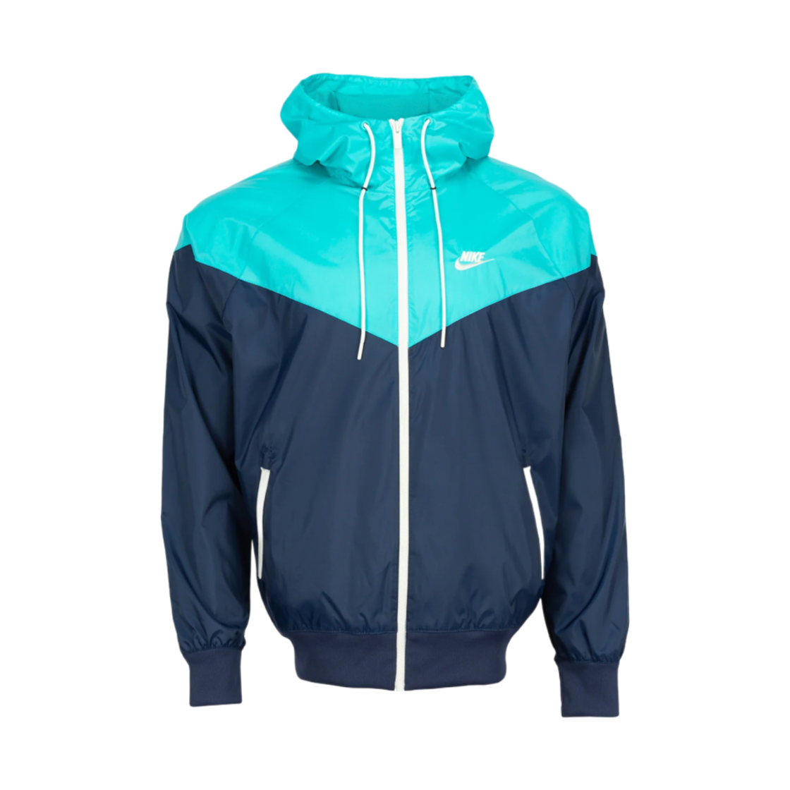 나이키 NSW 윈드러너 후드 자켓 미드나잇 네이비 더스티 캑터스 - 아시아(Nike NSW Windrunner Hooded Jacket Midnight Navy Dusty Cactus - Asia)