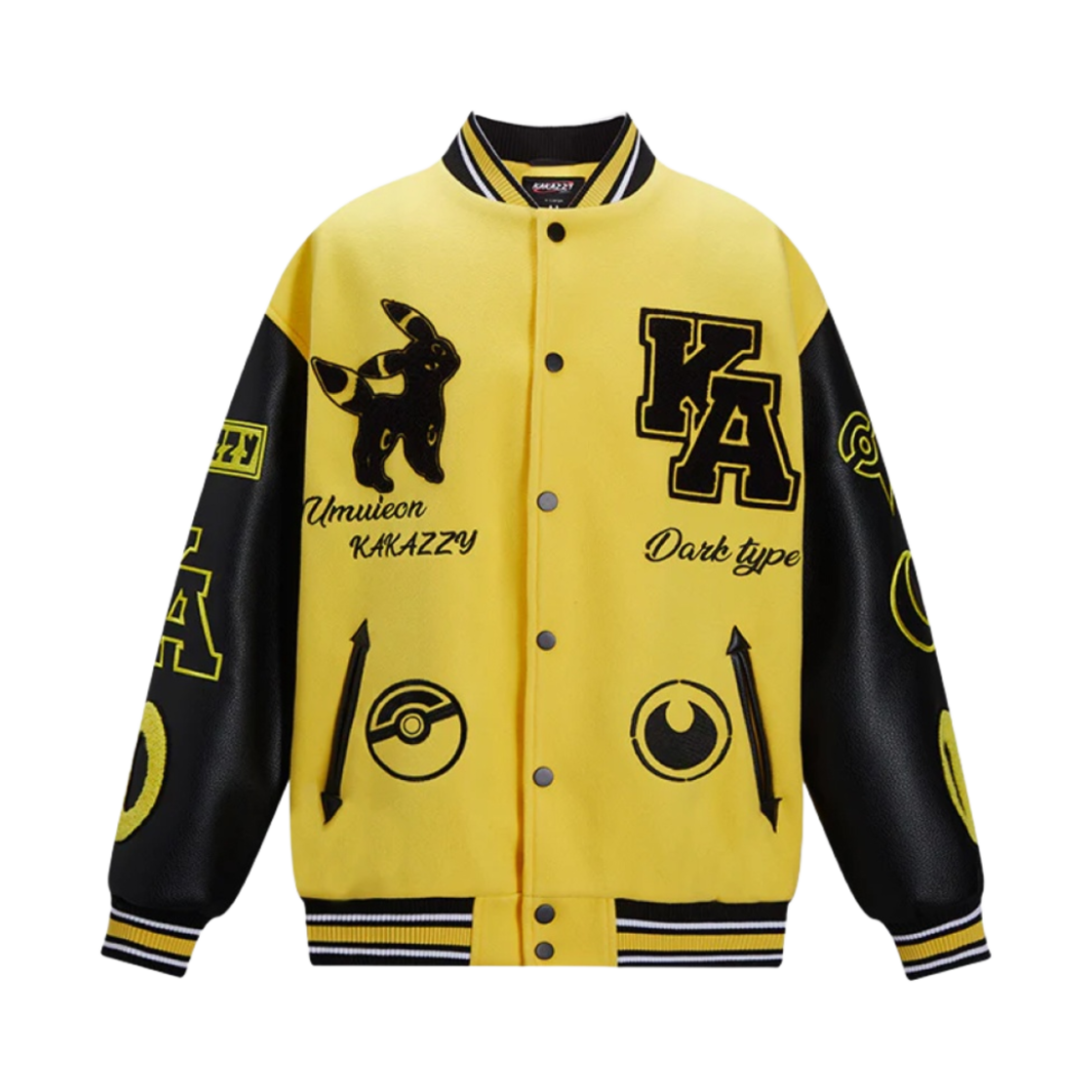 카카지 바시티 자켓 옐로우(Kakazzy Varsity Jacket Yellow)