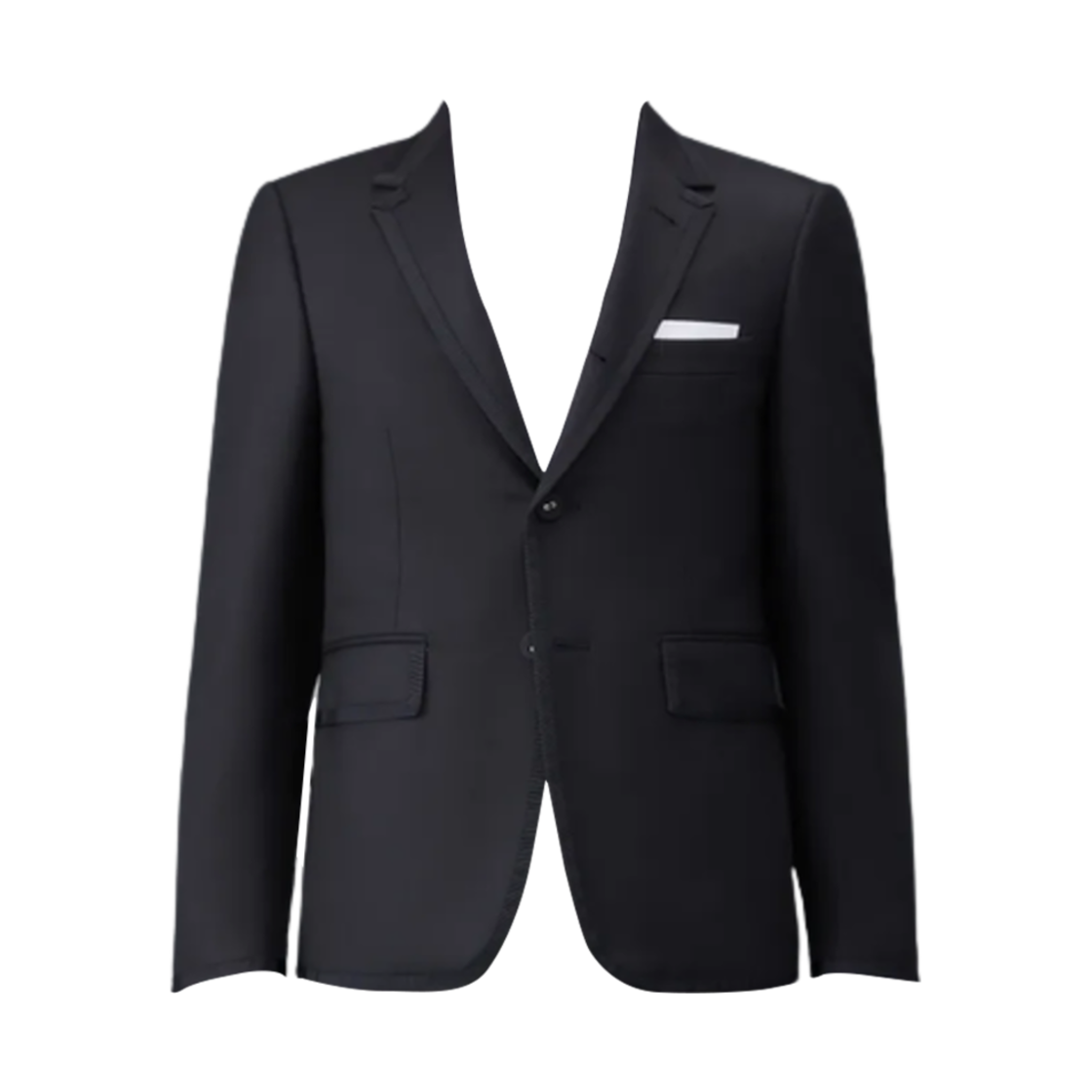 톰브라운 슈퍼 120수 트윌 클래식 스포츠 코트 블랙(Thom Browne Super 120S Twill Classic Sport Coat Black) - 1