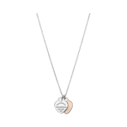 Tiffany & Co. Return to Tiffany Double Heart Tag Pendant Mini Silver & Rose Gold