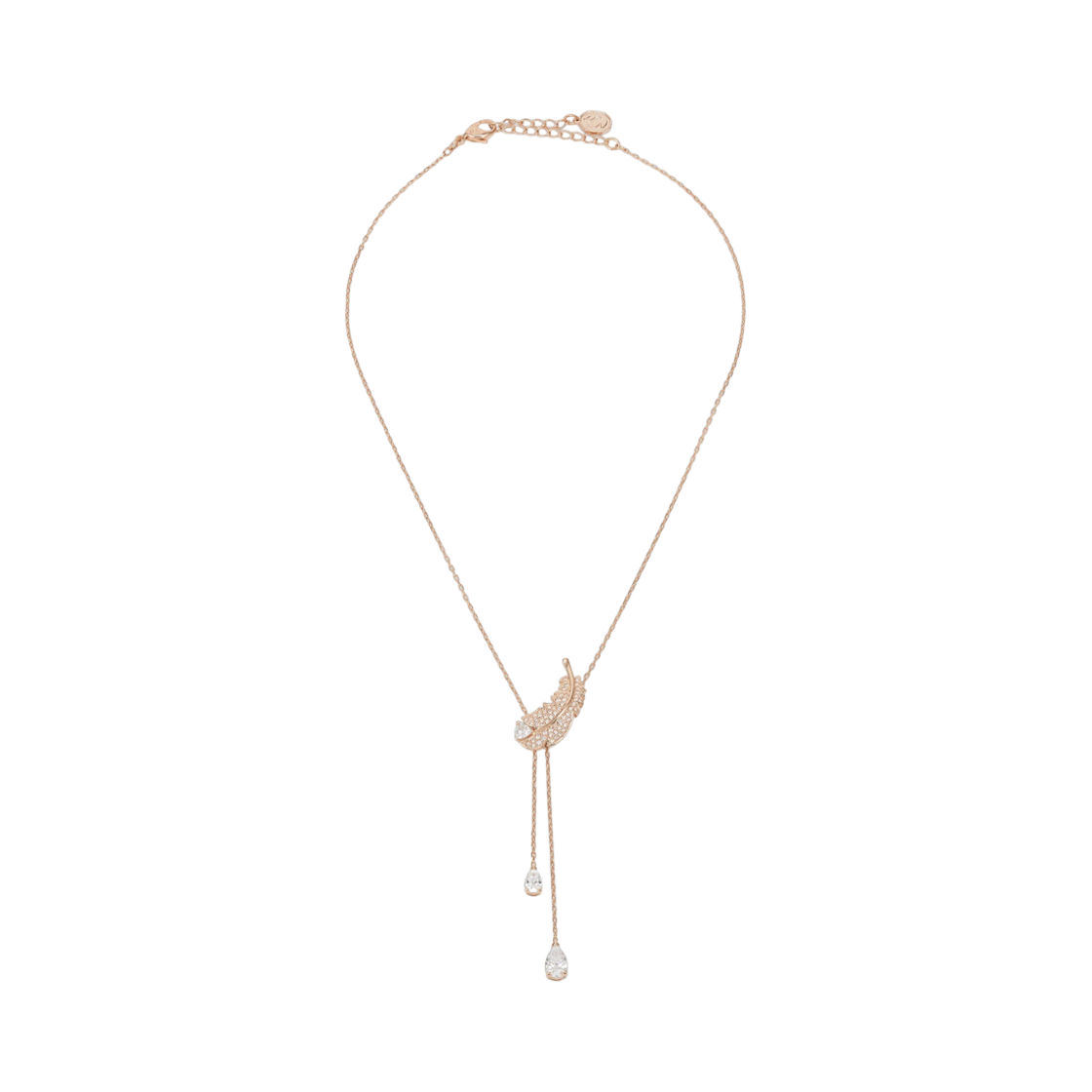 5663485 (W) Swarovski Nice Y Pendant White Rose Gold Plated
