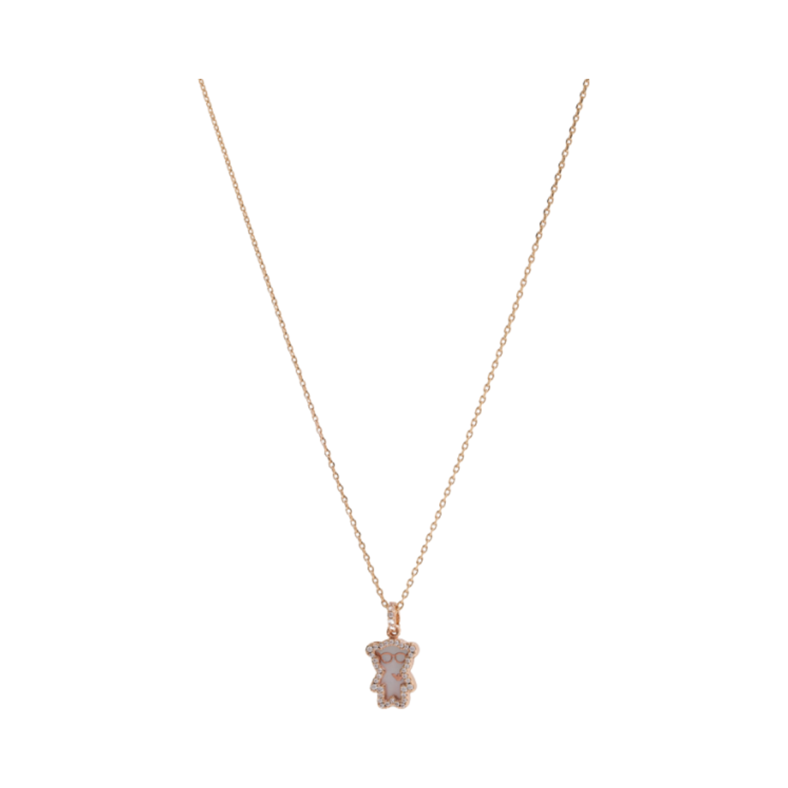 EGS3114221 Emporio Armani Rose Gold-Tone Brass Pendant Necklace Multicolour
