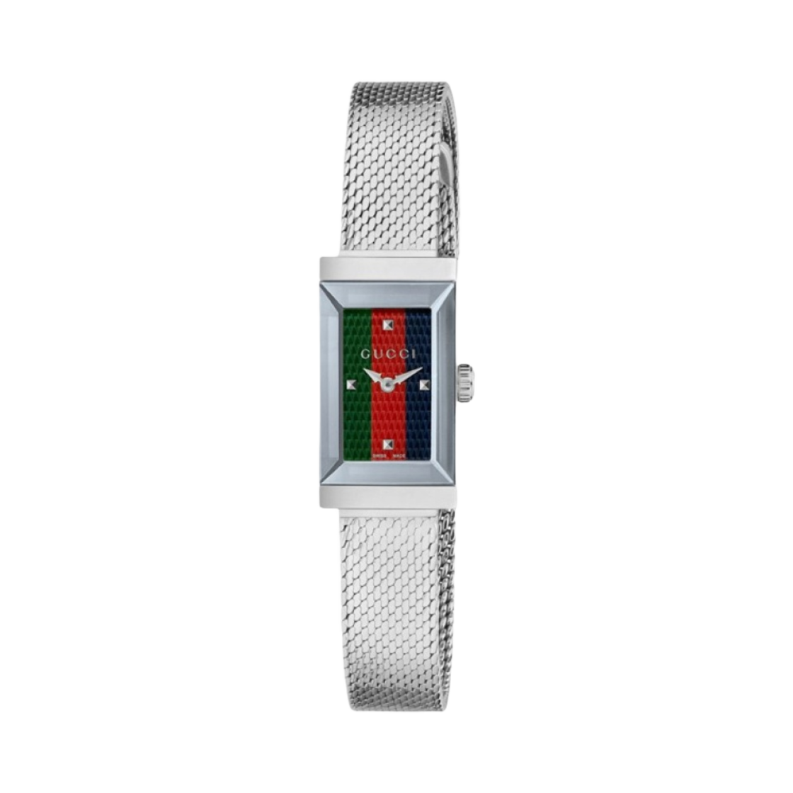 YA147510 (W) Gucci G-Frame Quartz Stainless Steel Green Red Blue
