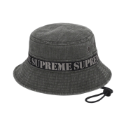 Supreme Stencil Webbing Boonie Black - 23SS