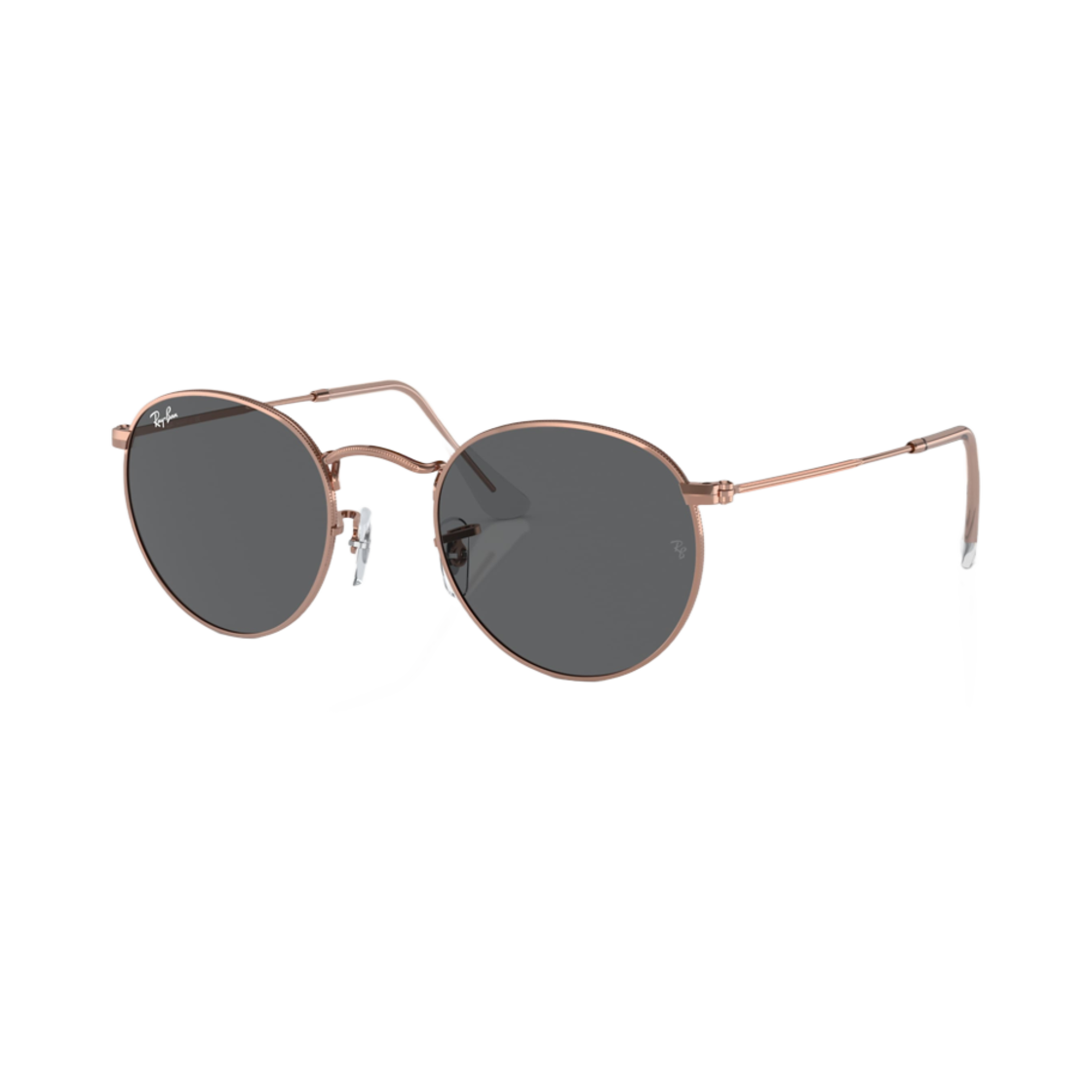 레이밴 라운드 폴리쉬드 로즈 골드 프레임 다크 그레이 클래식 렌즈(Ray-Ban Round Metal Polished Rose Gold Frame Dark Grey Classic Lenses) - 1