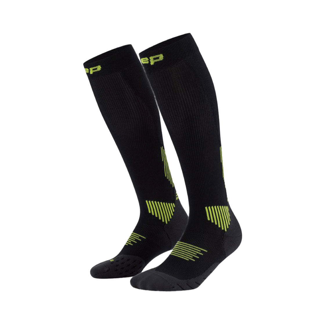 CEP 코어 런 삭스 V5 블랙/라임(CEP Core Run Socks V5 Black/Lime)
