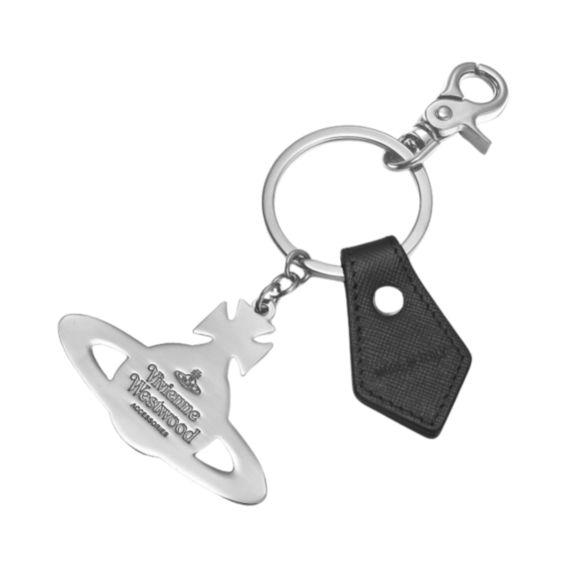 비비안 웨스트우드 사피아노 해머드 오브 키링 블랙(Vivienne Westwood Saffiano Hammered Orb Keyring Black) - 2