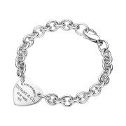 Tiffany & Co. Return To Tiffany Heart Tag Bracelet Large Sterling Silver