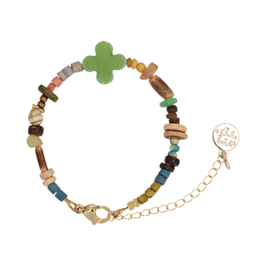 TBH22ABTB005GN TOWTOW.ARCHIVE Full Clover Bracelet Grass