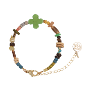 TOWTOW.ARCHIVE Full Clover Bracelet Grass