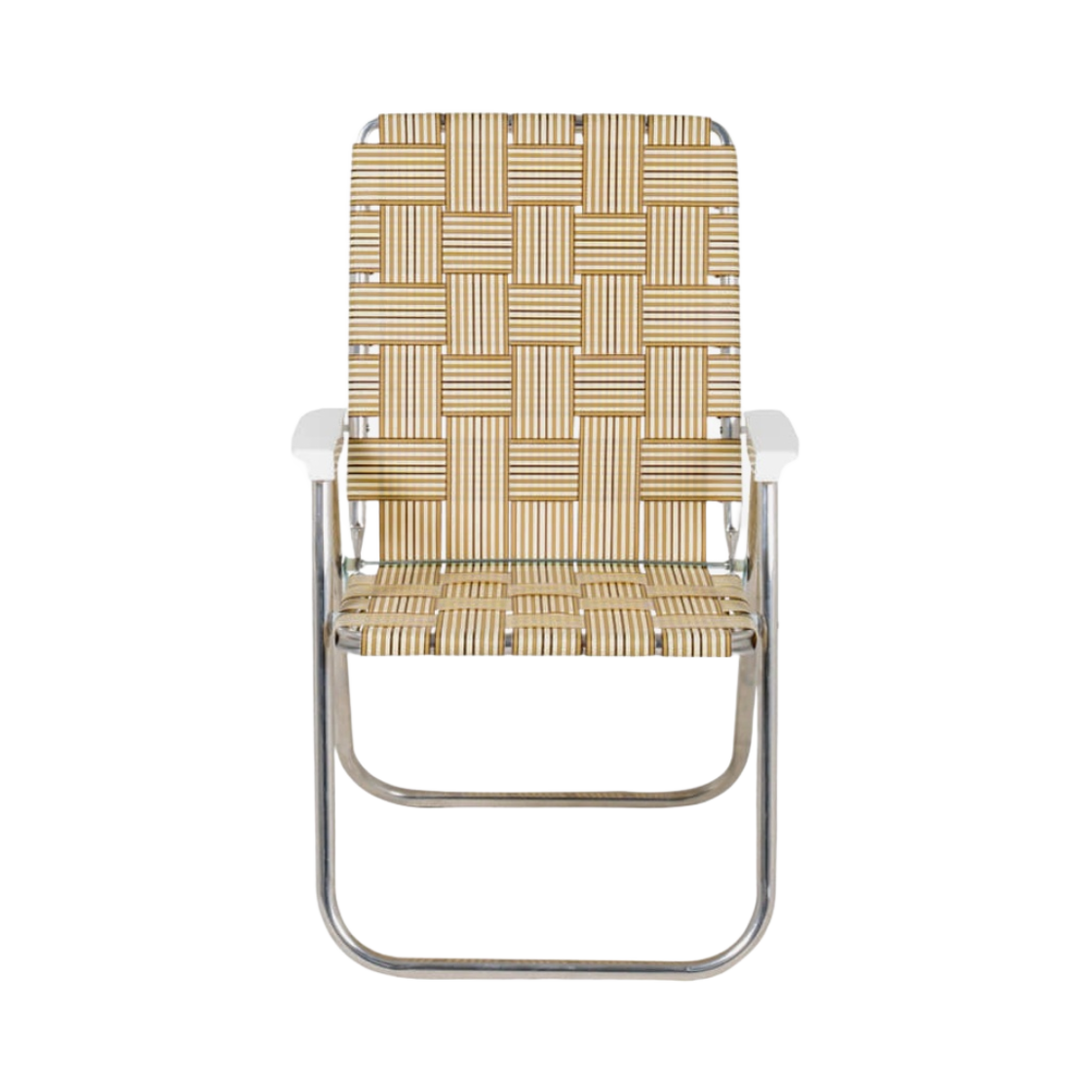 론 체어 클래식 체어 탄 화이트(Lawn Chair Classic Chair Tan White)