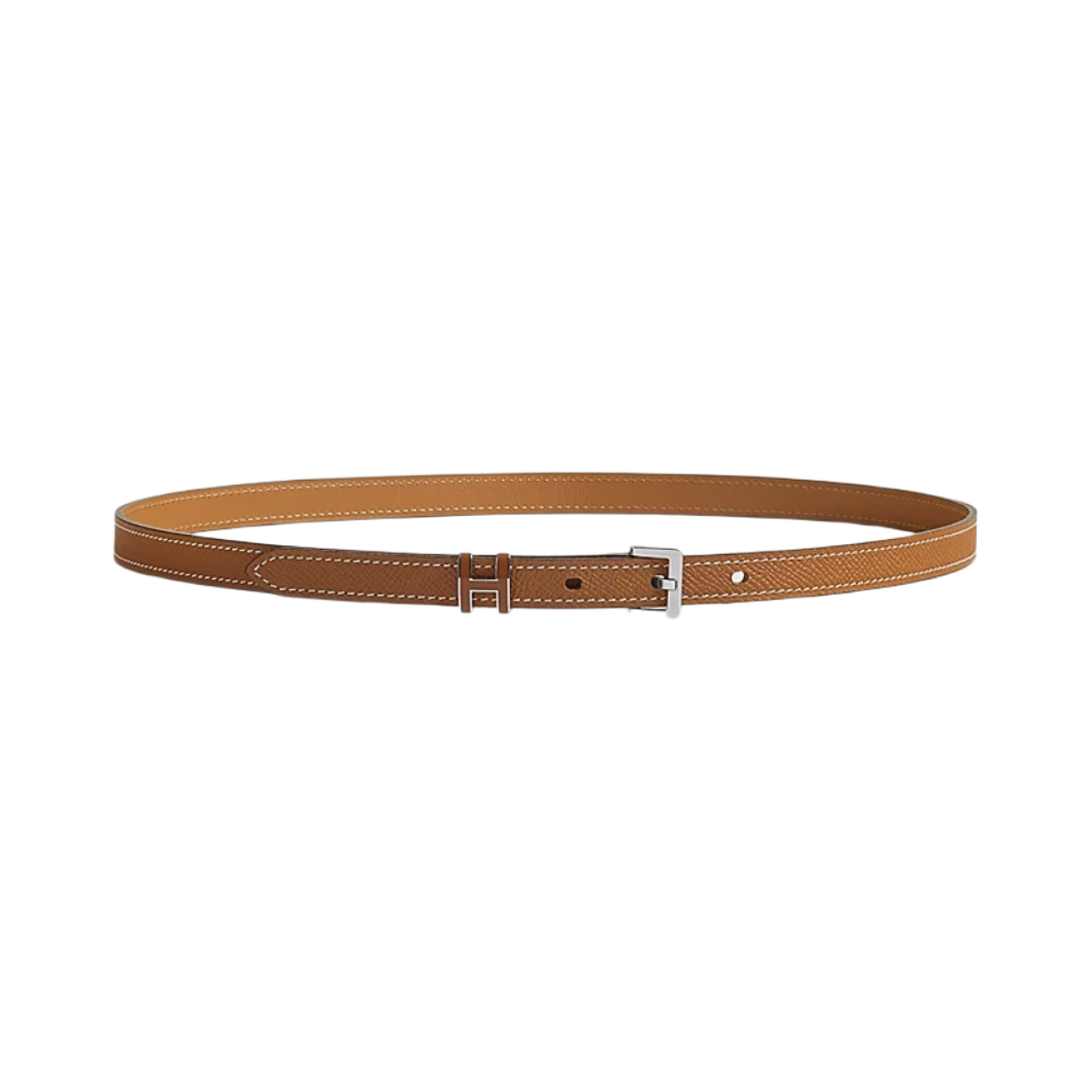 H081087CK37 (W) Hermes Pop H 15 Belt Epsom & Palladium Gold