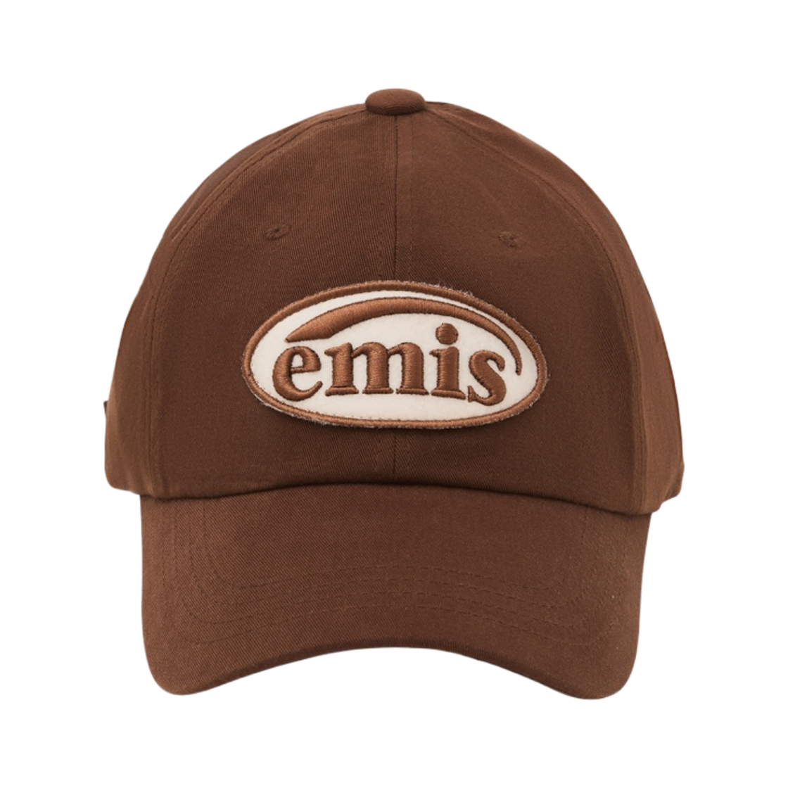 이미스 톤 온 톤 와펜 볼캡 브라운(Emis Tone On Tone Wappen Ball Cap Brown)