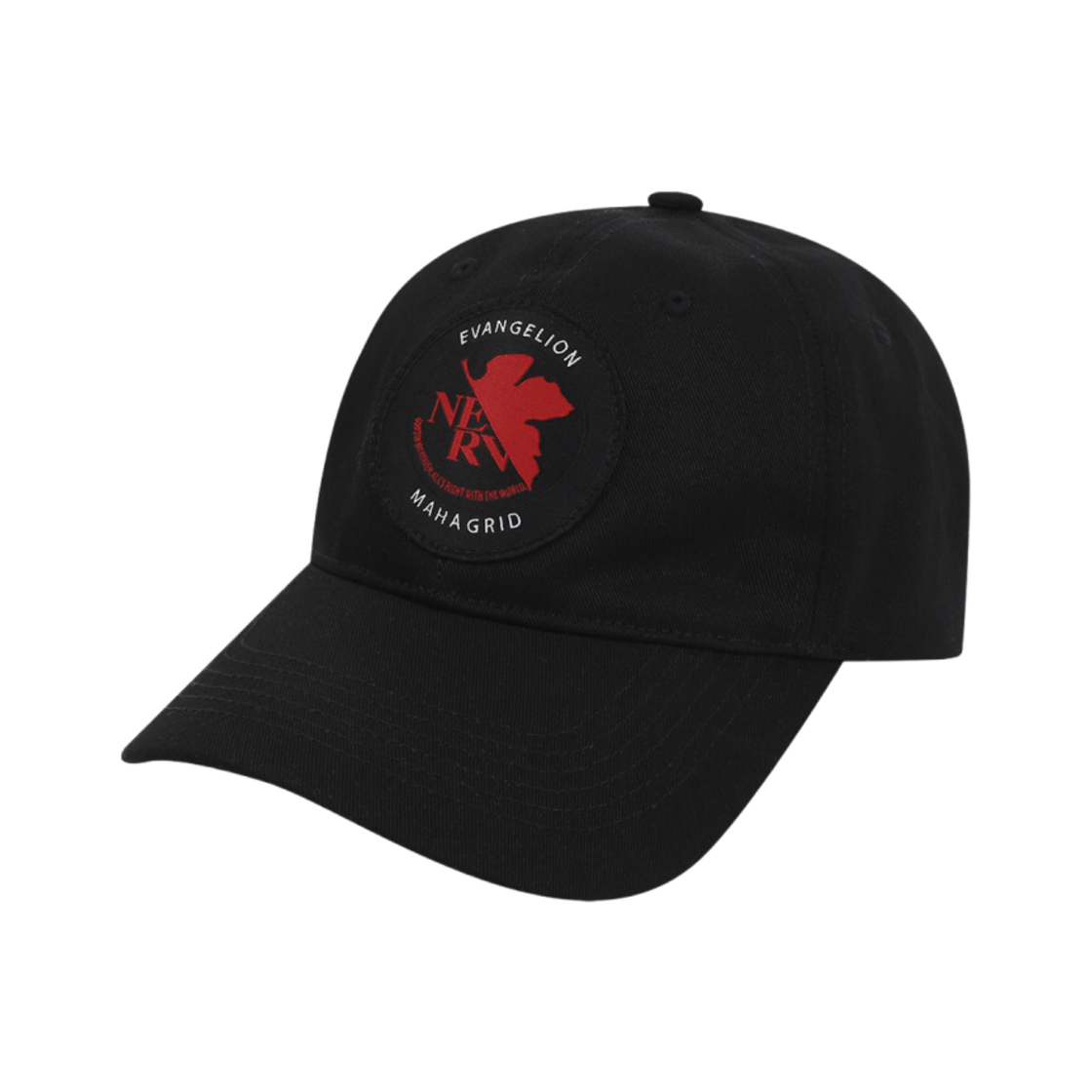 마하그리드 x 에반게리온 네르프 볼캡 블랙(Mahagrid x Evangelion Nerv Ball Cap Black)